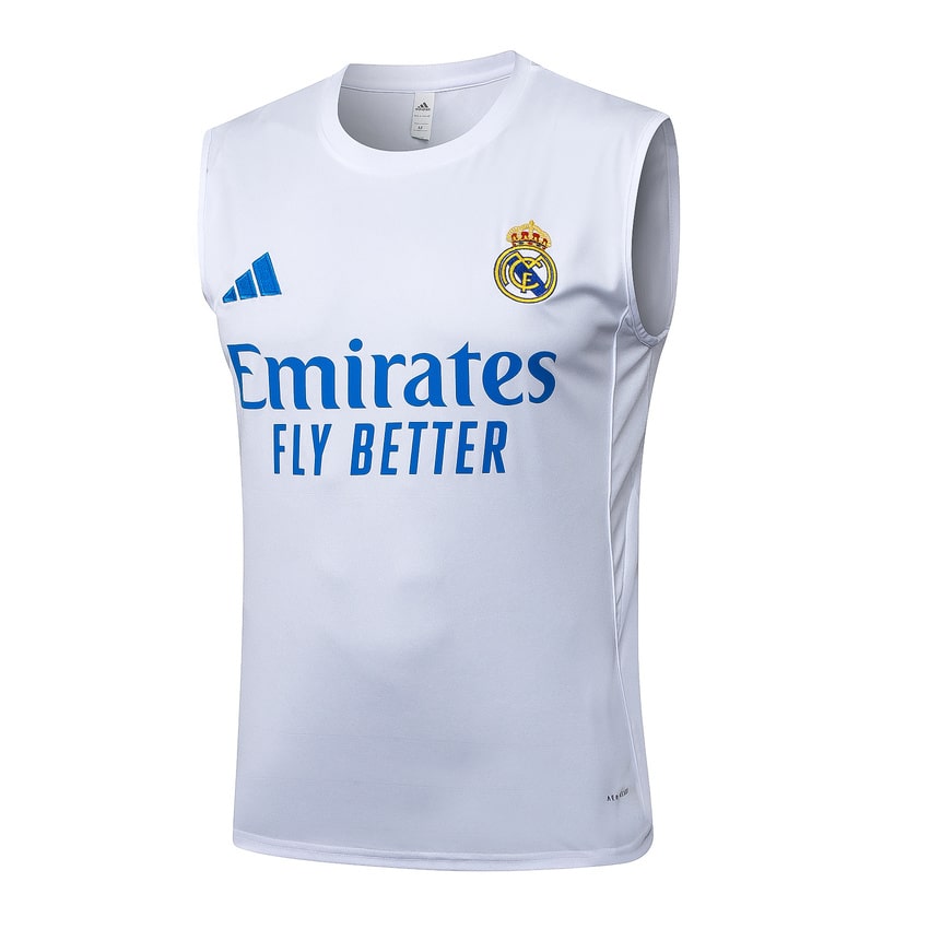 Debardeur Short Real Madrid Homme 2025 2026 Blanc Bleu