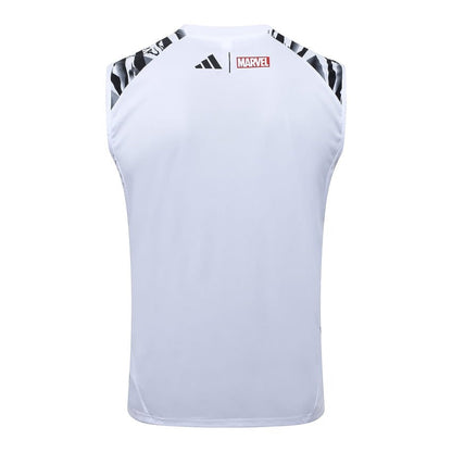 Debardeur Short Real Madrid Homme 2025 2026 Blanc Tache