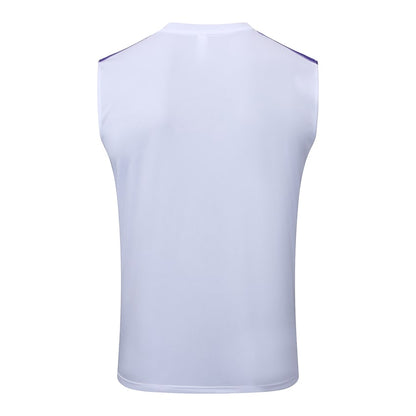 Debardeur Short Real Madrid Homme 2025 2026 Blanc Violet