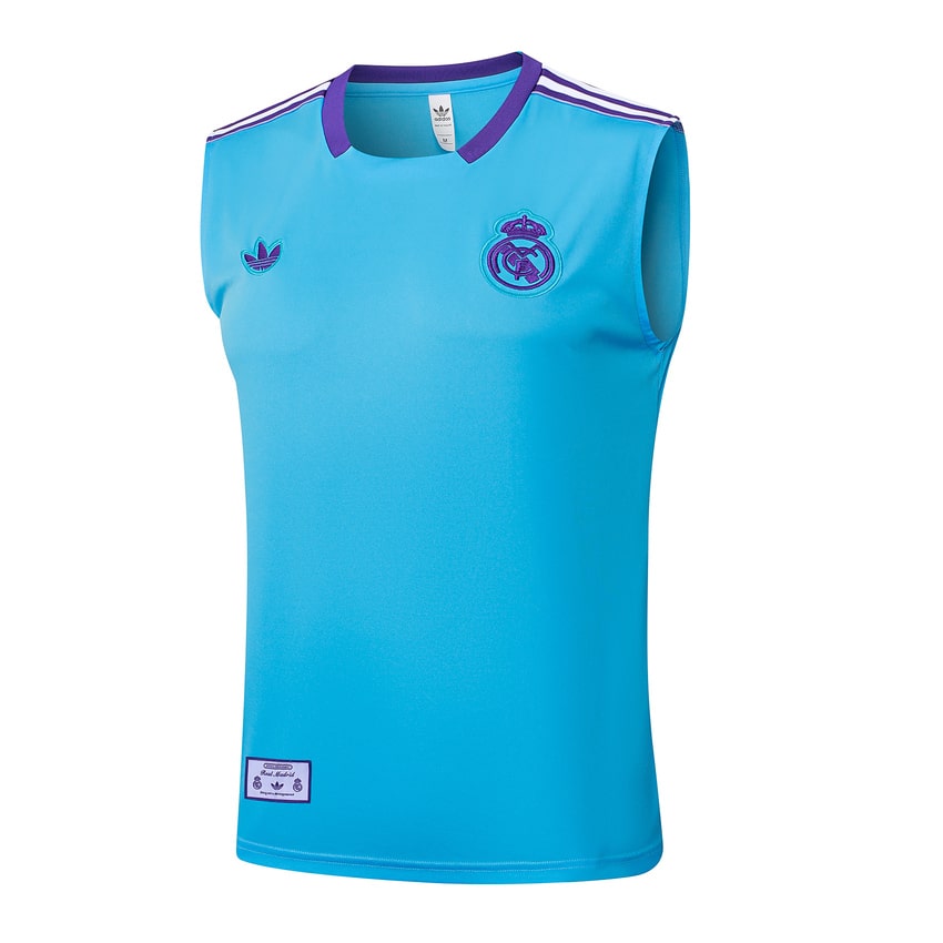Debardeur Short Real Madrid Homme 2025 2026 Bleu Ciel
