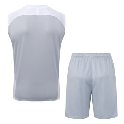 Debardeur Short Real Madrid Homme 2025 2026 Gris Blanc