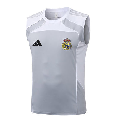 Debardeur Short Real Madrid Homme 2025 2026 Gris Blanc