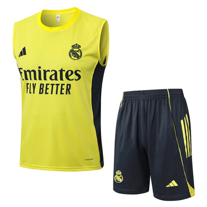 Debardeur Short Real Madrid Homme 2025 2026 Jaune