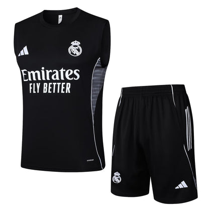 Debardeur Short Real Madrid Homme 2025 2026 Noir Sombre
