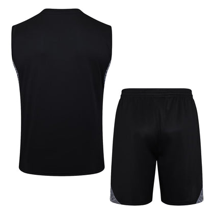 Debardeur Short Real Madrid Homme 2025 2026 Noir Sombre