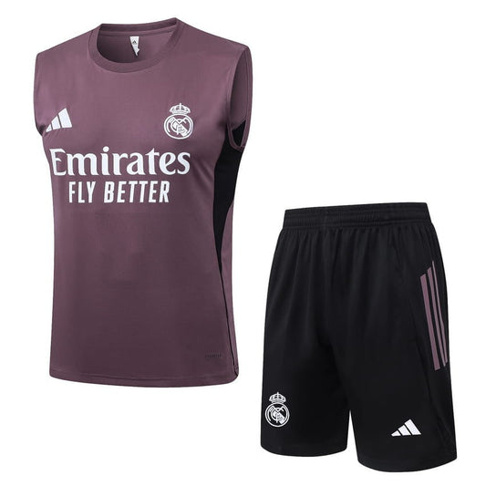 Debardeur Short Real Madrid Homme 2025 2026 Rose