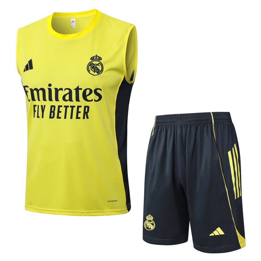 Debardeur Short Real Madrid Homme 2025 2026 Jaune