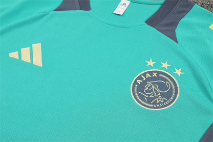 Ensemble Maillot Short Ajax Amsterdam Homme/Enfant 2024 2025 Vert