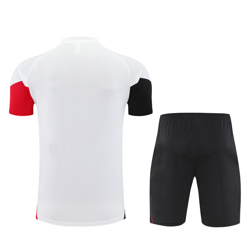 Ensemble Maillot Short Ajax Amsterdam Homme/Enfant 2025 2026 Blanc