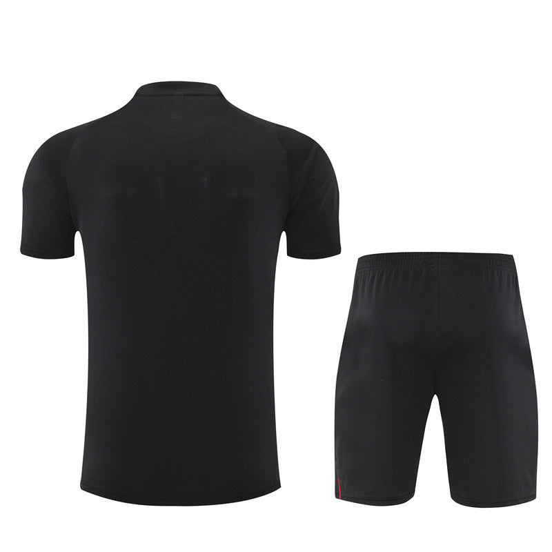 Ensemble Maillot Short Ajax Amsterdam Homme/Enfant 2025 2026 Noir