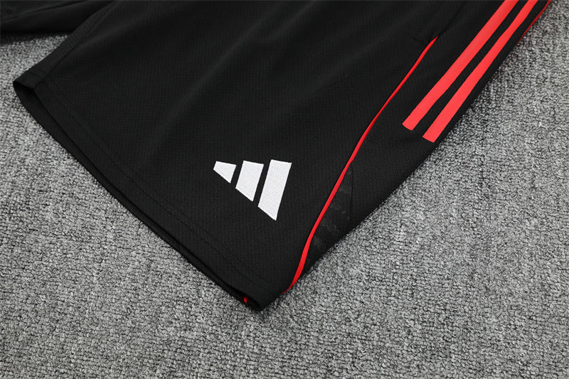 Ensemble Maillot Short Ajax Amsterdam Homme/Enfant 2025 2026 Noir