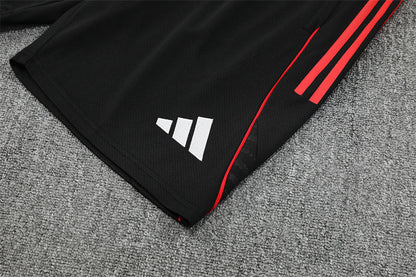 Ensemble Maillot Short Ajax Amsterdam Homme/Enfant 2025 2026 Noir