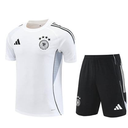 Ensemble Maillot Short Allemagne Homme/Enfant 2025 2026 Blanc