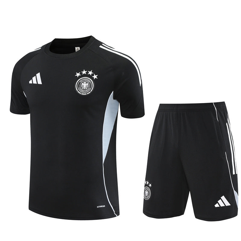Ensemble Maillot Short Allemagne Homme/Enfant 2025 2026 Noir