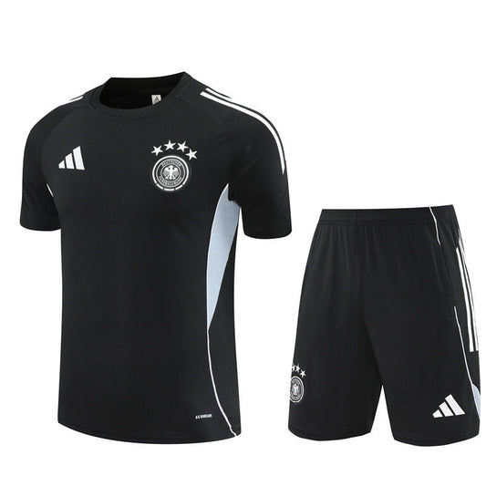 Ensemble Maillot Short Allemagne Homme/Enfant 2025 2026 Noir