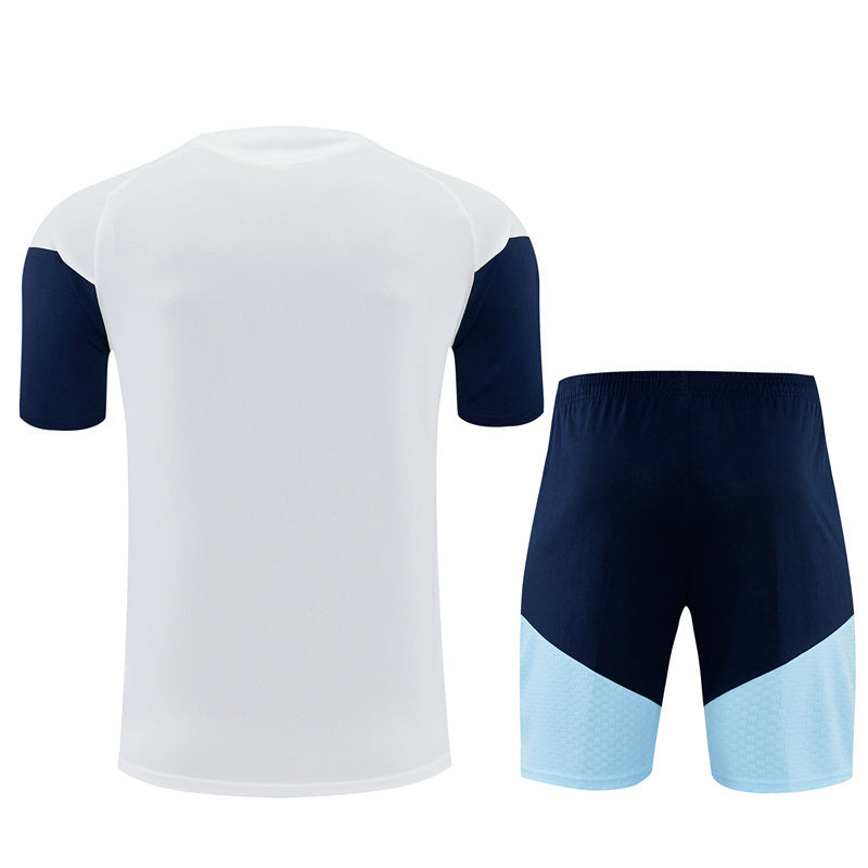 Ensemble Maillot Short Argentine Homme/Enfant 2026 2027 Blanc