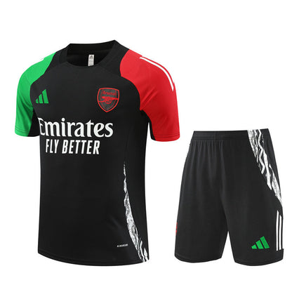 Ensemble Maillot Short Arsenal Homme/Enfant 2024 2025 Noir