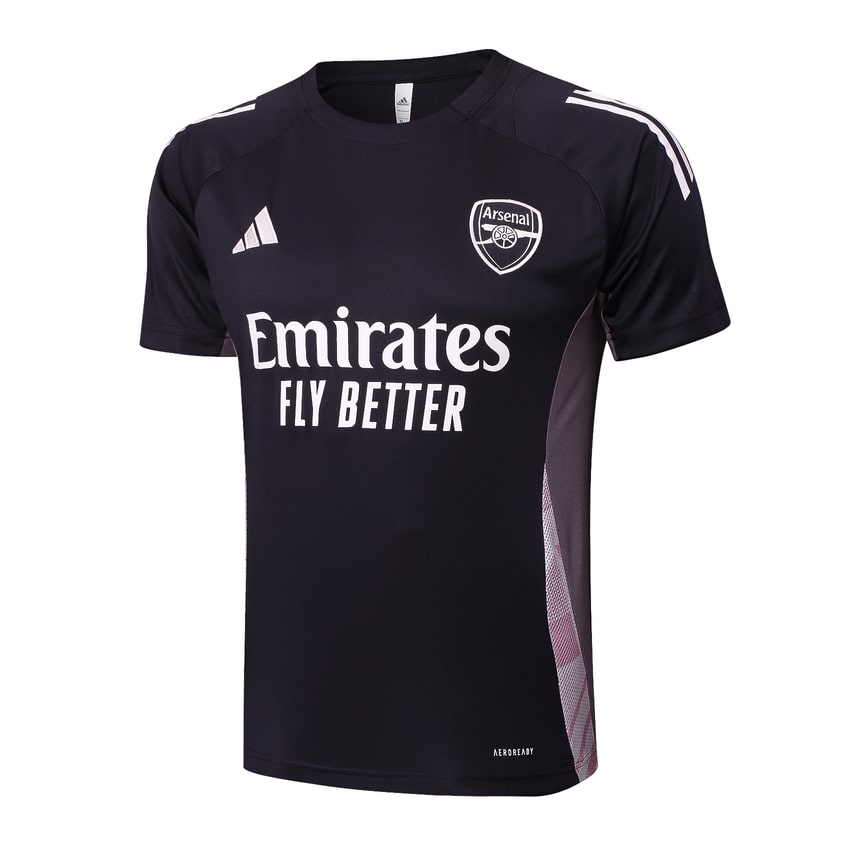 Kit Maillot Short Pre-Match Arsenal Homme 2024 2025 Noir/Beige