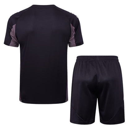Kit Maillot Short Pre-Match Arsenal Homme 2024 2025 Noir/Beige