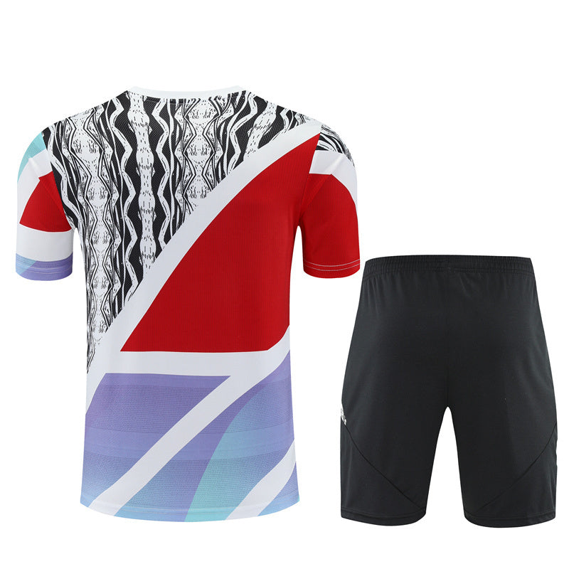 Ensemble Maillot Short Arsenal Homme/Enfant 2024 2025 Rouge Blanc Camouflage