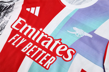 Ensemble Maillot Short Arsenal Homme/Enfant 2024 2025 Rouge Blanc Camouflage