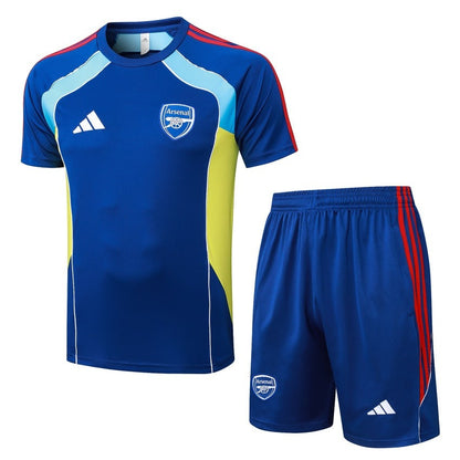 Ensemble Maillot Short Arsenal Homme/Enfant 2025 2026 Bleu Clair