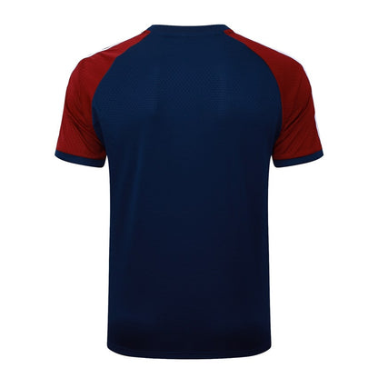 Kit Maillot Short Pre-Match Arsenal Homme 2025 2026 Bleu Rouge