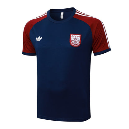 Kit Maillot Short Pre-Match Arsenal Homme 2025 2026 Bleu Rouge