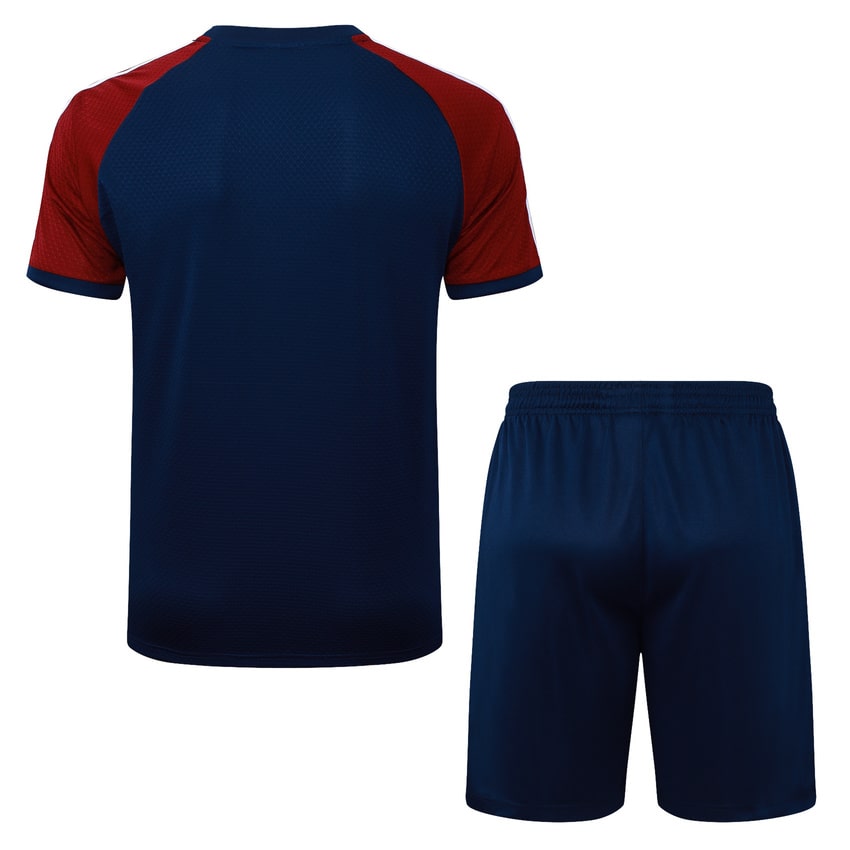 Kit Maillot Short Pre-Match Arsenal Homme 2025 2026 Bleu Rouge