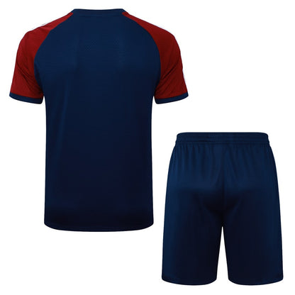 Kit Maillot Short Pre-Match Arsenal Homme 2025 2026 Bleu Rouge