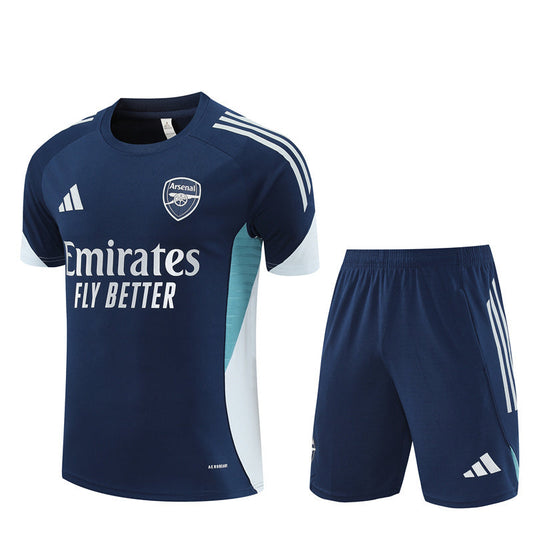 Ensemble Maillot Short Arsenal Homme/Enfant 2025 2026 Bleu Sombre