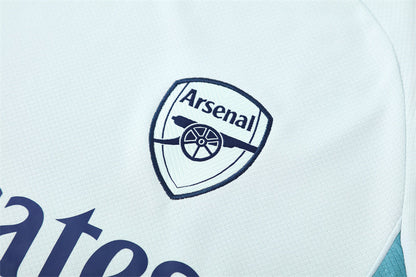 Ensemble Maillot Short Arsenal Homme/Enfant 2025 2026 Gris Clair