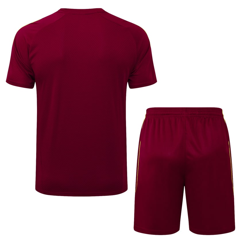 Kit Maillot Short Pre-Match Arsenal Homme 2025 2026 Rouge Foncé