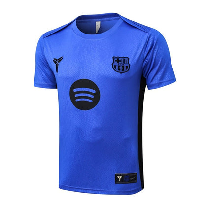 Ensemble Maillot Short Barcelone Homme/Enfant 2025 2026 Bleu Océan