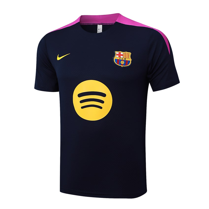 Ensemble Maillot Short Barcelone Homme 2025 2026 Noir Rose
