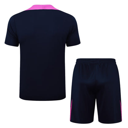 Ensemble Maillot Short Barcelone Homme 2025 2026 Noir Rose
