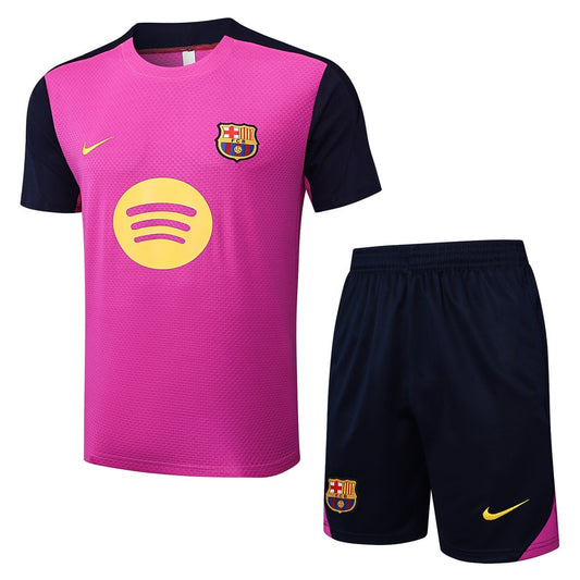 Ensemble Maillot Short Barcelone Homme 2025 2026 Rose