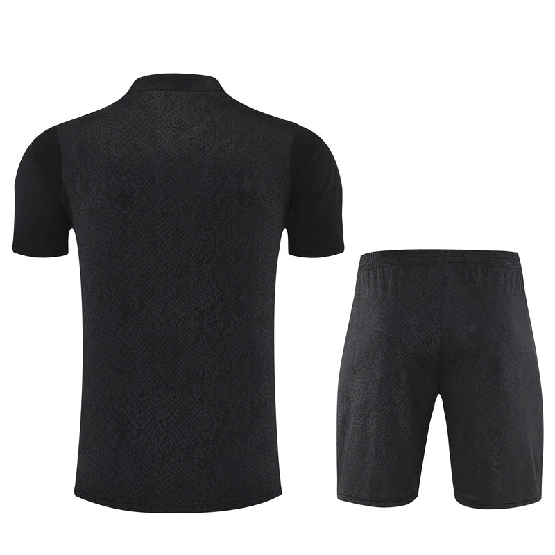Ensemble Maillot Short Barcelone Homme/Enfant 2025 2026 Noir Violet