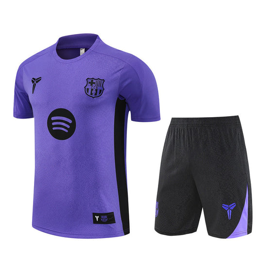 Ensemble Maillot Short Barcelone Homme/Enfant 2025 2026 Violet