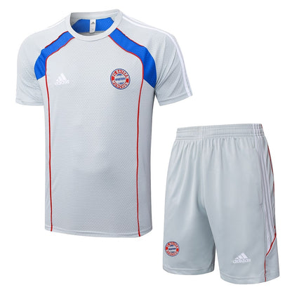 Ensemble Maillot Short Bayern Munich Homme 2025 2026 Gris