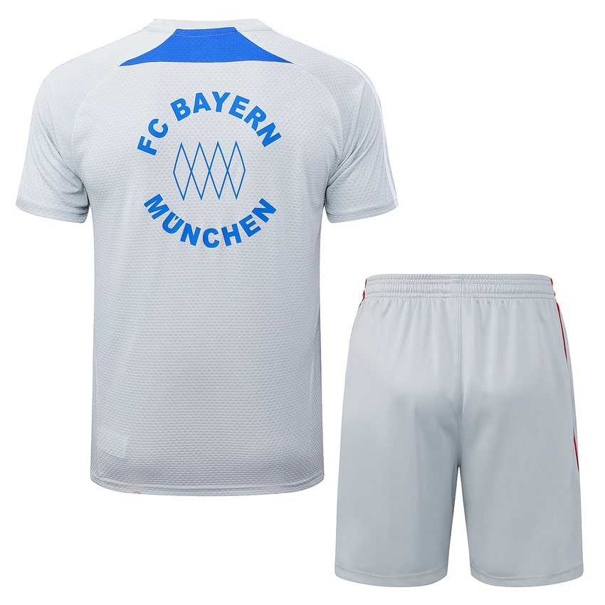 Ensemble Maillot Short Bayern Munich Homme 2025 2026 Gris