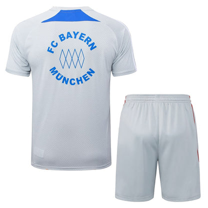 Ensemble Maillot Short Bayern Munich Homme 2025 2026 Gris