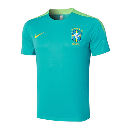 Ensemble Maillot Short Bresil Homme/Enfant 2024 2025 Vert