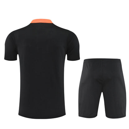 Ensemble Maillot Short Bresil Homme/Enfant 2025 2026 Noir