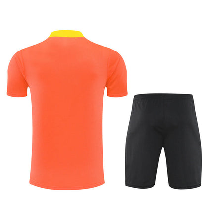 Ensemble Maillot Short Bresil Homme/Enfant 2025 2026 Orange