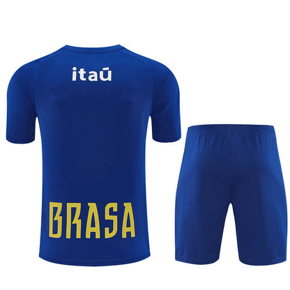 Ensemble Maillot Short Bresil Jordan Homme/Enfant 2026 2027 Bleu