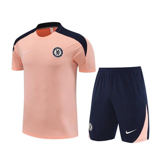 Ensemble Maillot Short Chelsea Homme/Enfant 2025 2026 Rose