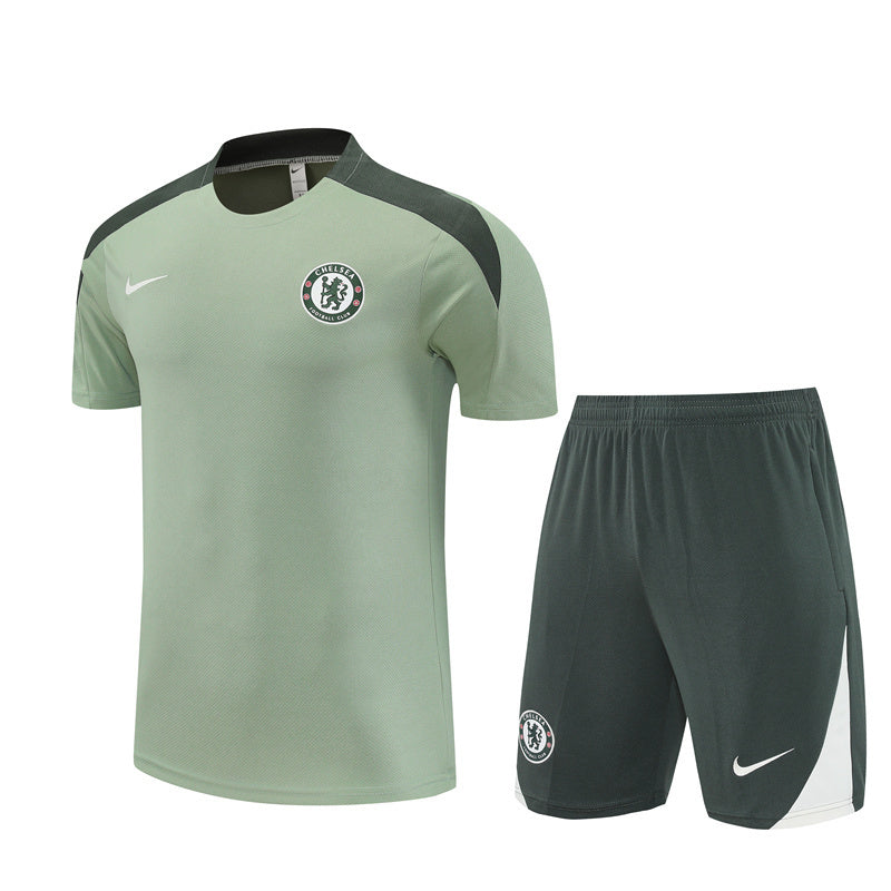 Ensemble Maillot Short Chelsea Homme/Enfant 2025 2026 Vert