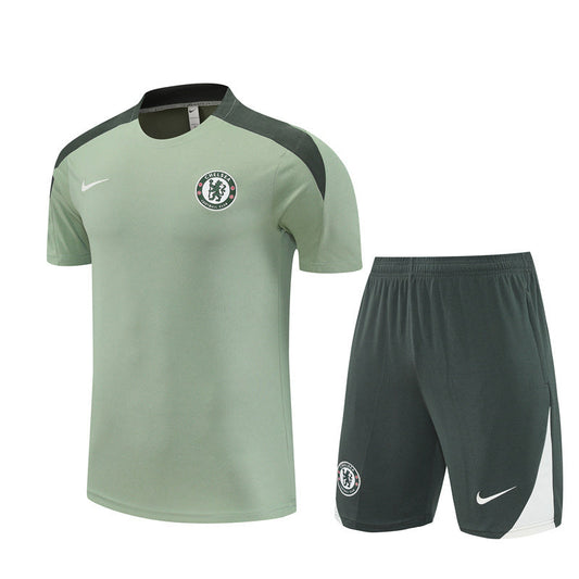 Ensemble Maillot Short Chelsea Homme/Enfant 2025 2026 Vert