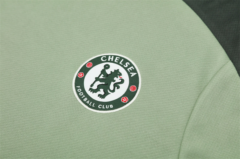 Ensemble Maillot Short Chelsea Homme/Enfant 2025 2026 Vert